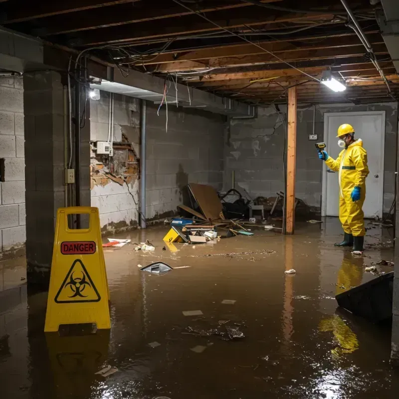 Flooded Basement Electrical Hazard in Kamas, UT Property